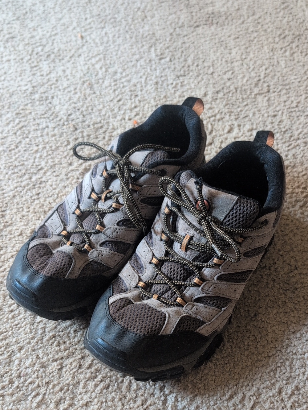 Merrell Men's Gray and Black Trail Running Shoes